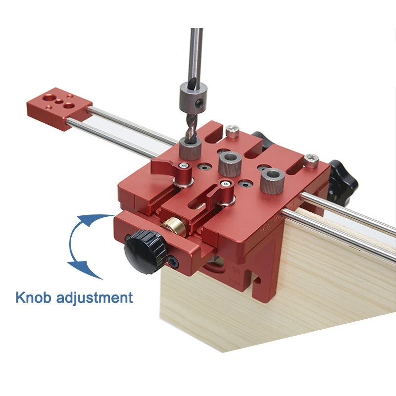3 in 1 Woodworking Drilling Locater Positioner Aluminium Alloy Durable Tools #5