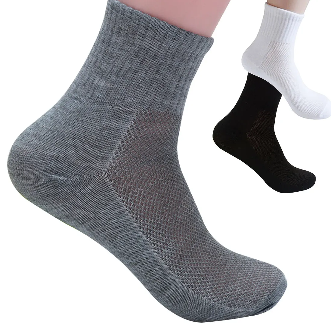High Quality Cotton Socks Solid Color Male Female Daily Socks Short Mesh Type Summer Spring Fall Thin Socks
High Quality Cotton Socks Solid Color Male Female Daily Socks Short Mesh Type Summer Spring Fall Thin Socks
