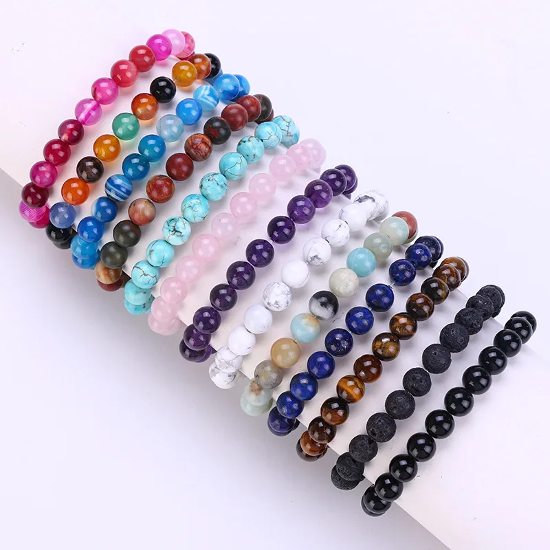 New 8 mm Natural Stone Bracelet Volcanic Stone AgateNatural Stone Hand Chain for Women Men
New 8 mm Natural Stone Bracelet Volcanic Stone AgateNatural Stone Hand Chain for Women Men