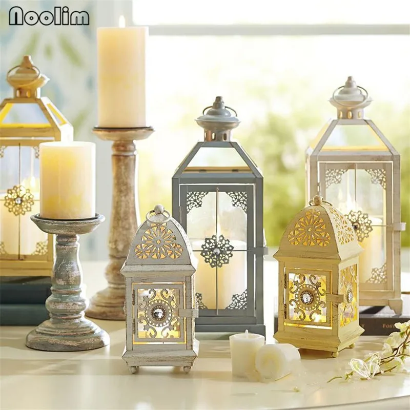 NOOLIM Nordic Portable Classic Iron Glass Candle Holder Creative Windproof Lights Wedding Bar Party Home Decor Candlestick
NOOLIM Nordic Portable Classic Iron Glass Candle Holder Creative Windproof Lights Wedding Bar Party Home Decor Candlestick