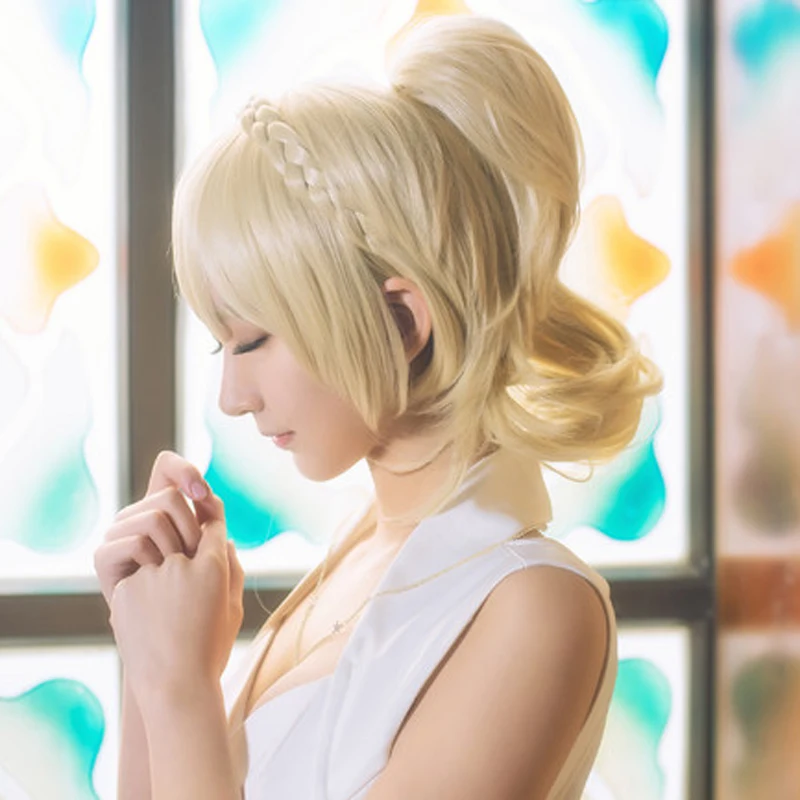 Новое поступление FF15 XV Lunafreya Nox Fleuret принцесса Луна Плетеный термостойкий косплей костюм парик + трек + Кепка
Новое поступление FF15 XV Lunafreya Nox Fleuret принцесса Луна Плетеный термостойкий косплей костюм парик + трек + Кепка