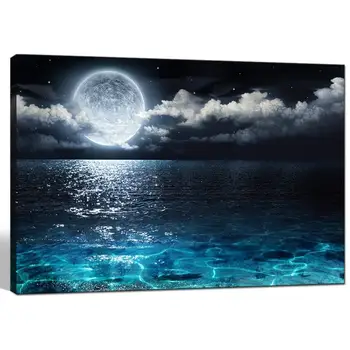 Modern Canvas Wall Art Large Full Moon in Cloud Landscape Picture Canvas Prints Blue Clear Ocean Seascape Poster Drop shipping
Modern Canvas Wall Art Large Full Moon in Cloud Landscape Picture Canvas Prints Blue Clear Ocean Seascape Poster Drop shipping