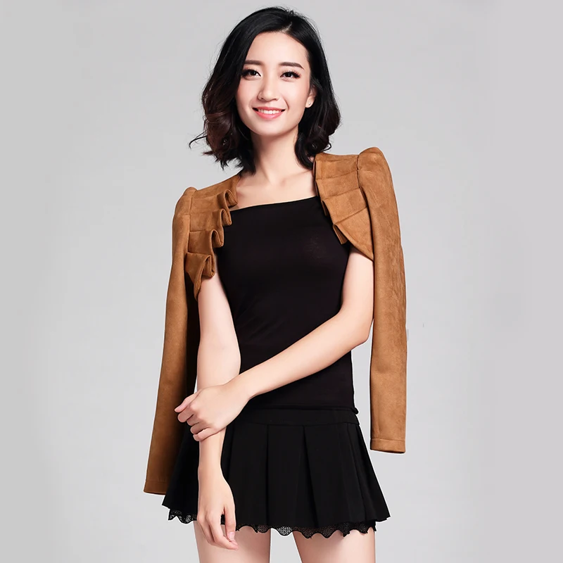 2018 Women Vintage Solid Suede Cardigans Autumn Ladies Elegant Bolero Short Small Shawl Long Sleeve Slim Tops Jacket JC2603
2018 Women Vintage Solid Suede Cardigans Autumn Ladies Elegant Bolero Short Small Shawl Long Sleeve Slim Tops Jacket JC2603