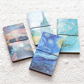 Van Gogh Starry Night Travel Notebook Album A5 Sketchbook Stationery Planner PU Leather Journal Daily Memo Notepad Book School
Van Gogh Starry Night Travel Notebook Album A5 Sketchbook Stationery Planner PU Leather Journal Daily Memo Notepad Book School