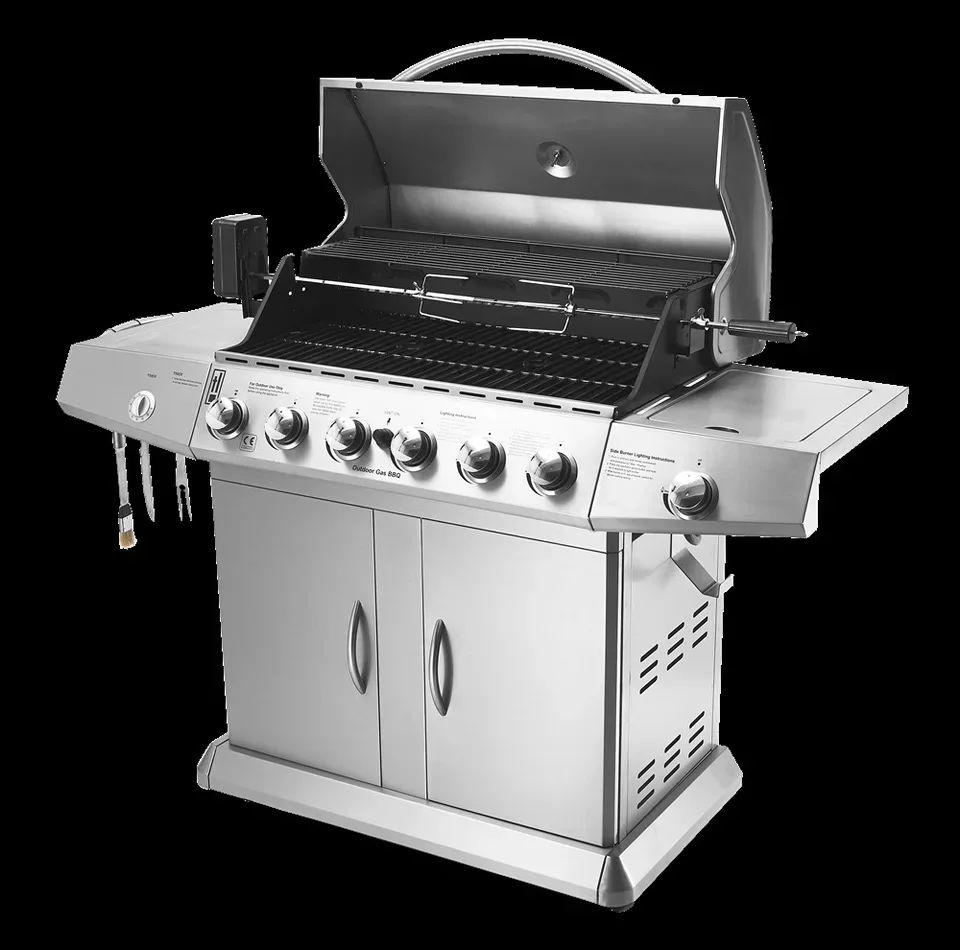 free shipping by sea outdoor gas bbq grill,six burner+side burner gas bbq grill with skewer,motor,cover
free shipping by sea outdoor gas bbq grill,six burner+side burner gas bbq grill with skewer,motor,cover