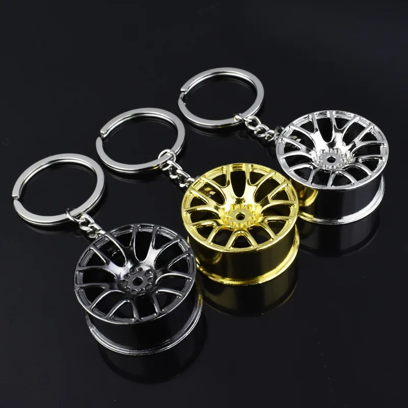Luxury Metal Creative Keychain Wheel Rim Model Key Chain Car Personality Keyring Wheel Hub Key Chains Key Rings Accessories
Luxury Metal Creative Keychain Wheel Rim Model Key Chain Car Personality Keyring Wheel Hub Key Chains Key Rings Accessories