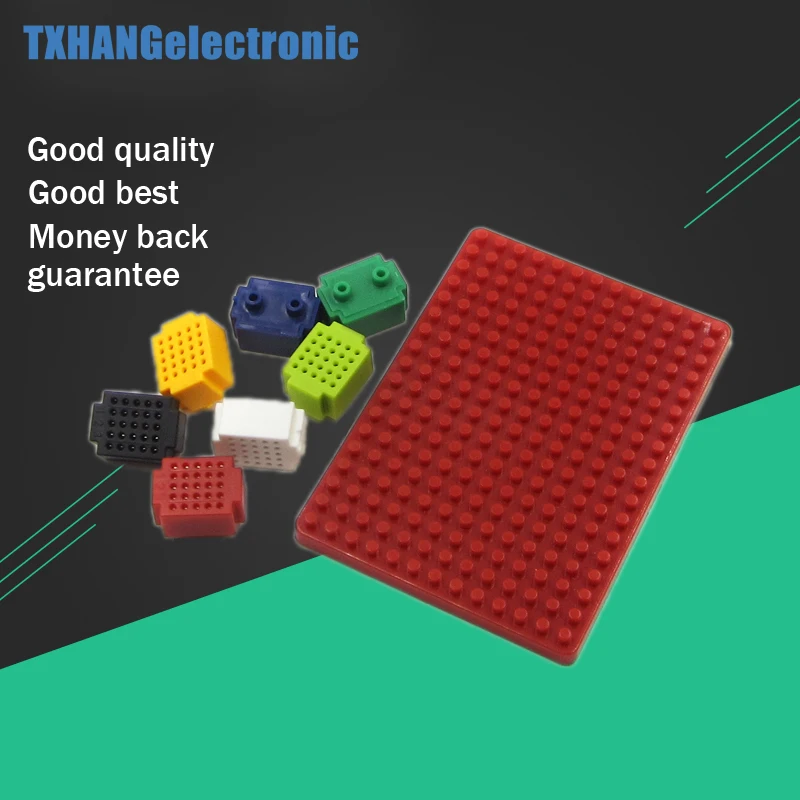 7pcs Mini 25 Points Breadboard Solderless Prototype Tie-point For Arduino + PCB Adapter Board
7pcs Mini 25 Points Breadboard Solderless Prototype Tie-point For Arduino + PCB Adapter Board