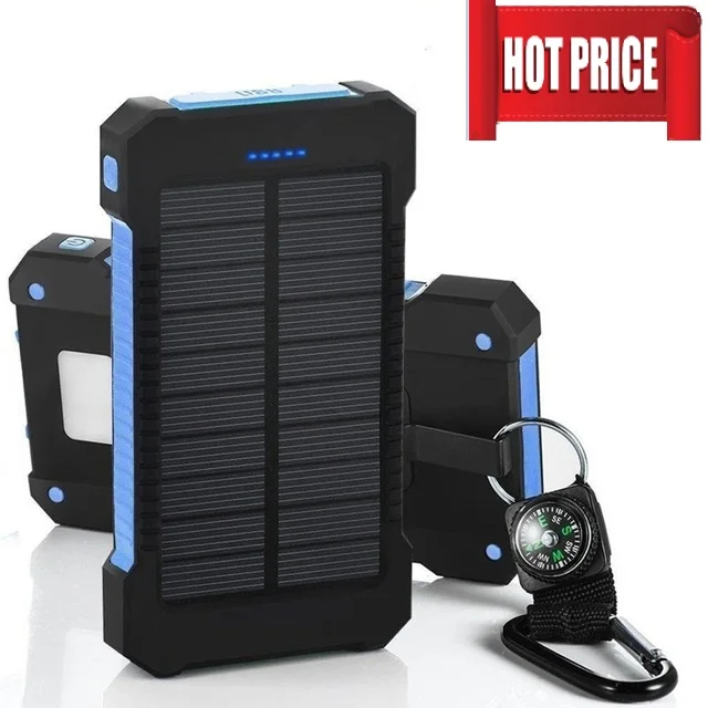 For Xiaomi Smartphone with LED Light Solar Power Bank Waterproof 30000mAh Solar Charger 2 USB Ports External Charger Powerbank
For Xiaomi Smartphone with LED Light Solar Power Bank Waterproof 30000mAh Solar Charger 2 USB Ports External Charger Powerbank