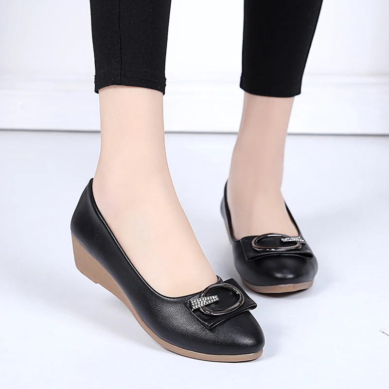 Spring Autumn Woman Shoes Medium Heels Wedges Pumps Metal Boat Shoes Women Dress Shoes Office Ladies Shoes zapatos mujer 61h99
Spring Autumn Woman Shoes Medium Heels Wedges Pumps Metal Boat Shoes Women Dress Shoes Office Ladies Shoes zapatos mujer 61h99