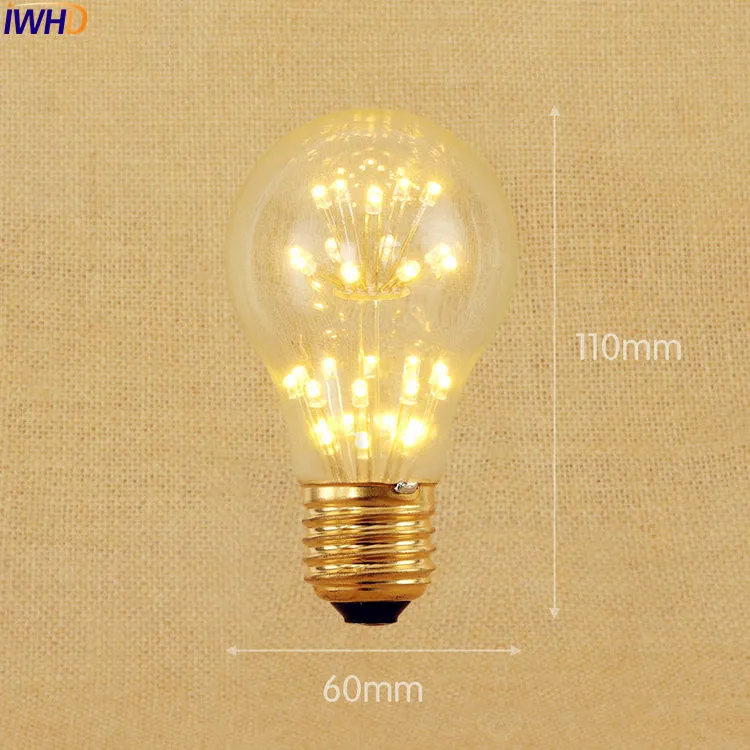 IWHD LED Lampada Retro Edison Lamp Light 3W Bombilla Vintage Bulb Retro Lamp Edison St64 A19 G95 G80 St58 T10 T185
IWHD LED Lampada Retro Edison Lamp Light 3W Bombilla Vintage Bulb Retro Lamp Edison St64 A19 G95 G80 St58 T10 T185