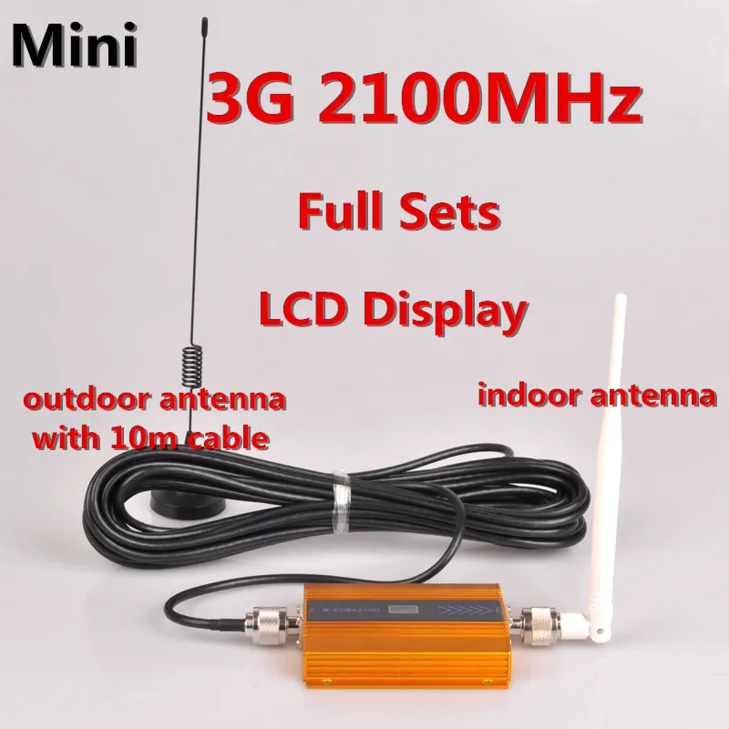 LCD Display !!! Mini W-CDMA 2100Mhz GSM Signal Booster 3G Repeater WCDMA Mobile Signal Repeater 3G Cell Phone Amplifier +Antenna
LCD Display !!! Mini W-CDMA 2100Mhz GSM Signal Booster 3G Repeater WCDMA Mobile Signal Repeater 3G Cell Phone Amplifier +Antenna