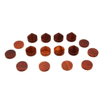 

Mayitr 8pcs 23mm Rosewood Speaker Shockproof Spike Kits High Quality Speaker Isolation Cone Stand Feet + Base Pad