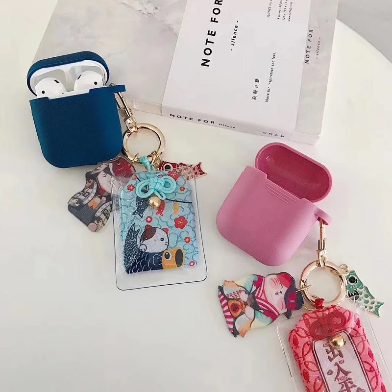 Silicone Pink/Blue/Yellow/Red Airpods Protective Case Buy One Get Same Color Japanese Style Charm Fortune Cat And Fish Hand tag
Silicone Pink/Blue/Yellow/Red Airpods Protective Case Buy One Get Same Color Japanese Style Charm Fortune Cat And Fish Hand tag