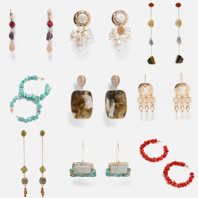 Dvacaman 2019 New ZA Crystal Drop Dangle Earrings Fashion for Women Vintage Geometric Metal Statement Earring Boho Wedding Party
Dvacaman 2019 New ZA Crystal Drop Dangle Earrings Fashion for Women Vintage Geometric Metal Statement Earring Boho Wedding Party