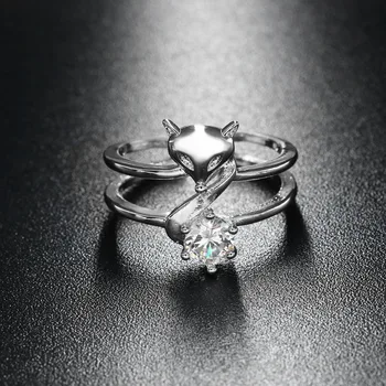1Pc New Fashion Woman Party Elegant Wedding Jewelry Adjustable Crystal Silver Plated Fox Ring Nice Gift
1Pc New Fashion Woman Party Elegant Wedding Jewelry Adjustable Crystal Silver Plated Fox Ring Nice Gift