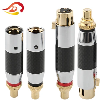 QYFANG 3Pin Carbon Fiber Stainless Steel Audio Plug XLR RCA jack Cannon Male/Female Jack Wire Connector Microphone Mixer Speaker
QYFANG 3Pin Carbon Fiber Stainless Steel Audio Plug XLR RCA jack Cannon Male/Female Jack Wire Connector Microphone Mixer Speaker