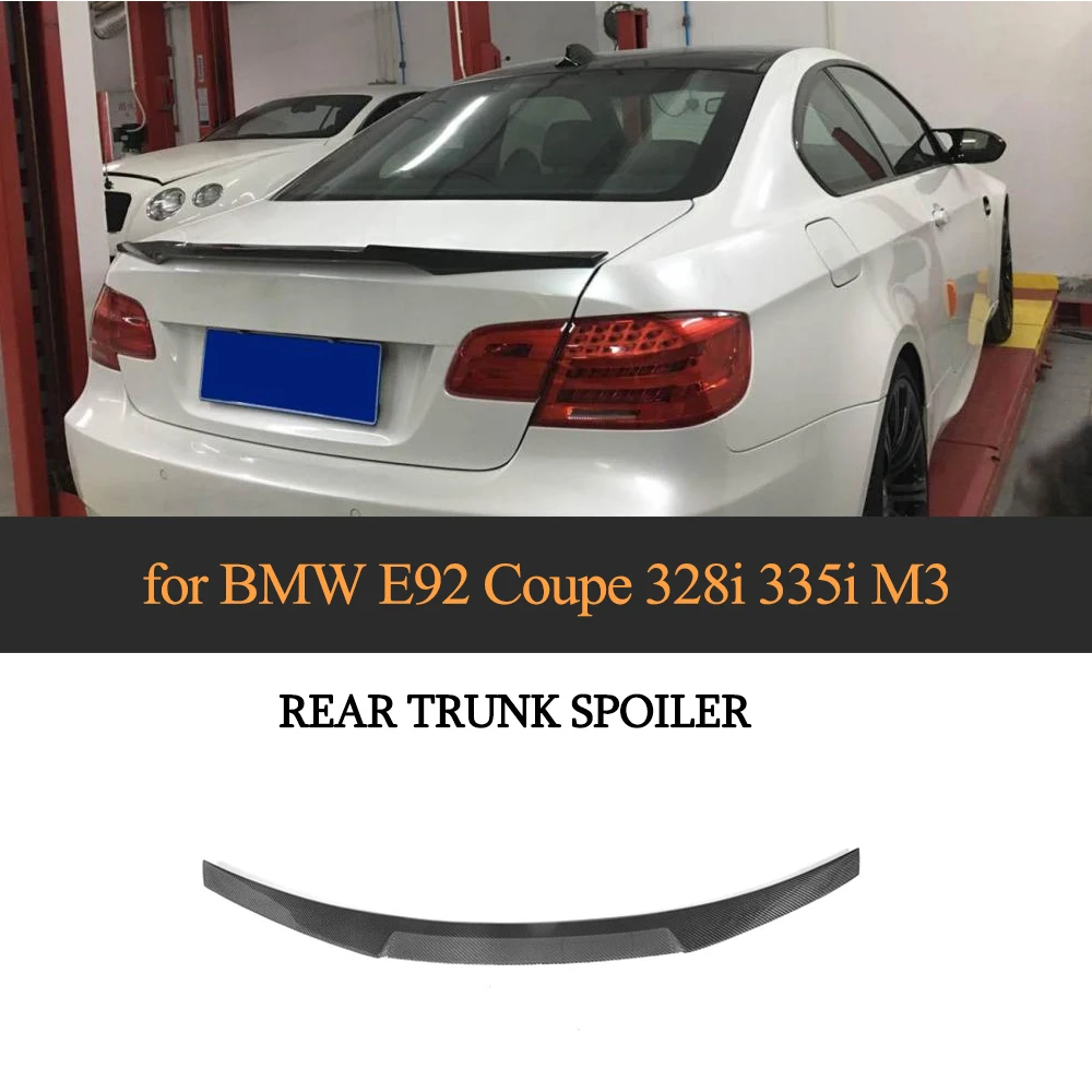 Carbon Fiber Rear Trunk Lip Spoiler Fit for BMW E92 Base Coupe 2-Door M tech M3 325i 328i 2006 - 2012 Big Customized Wing Boot
Carbon Fiber Rear Trunk Lip Spoiler Fit for BMW E92 Base Coupe 2-Door M tech M3 325i 328i 2006 - 2012 Big Customized Wing Boot