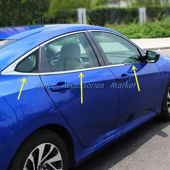 New 8pcs Chrome Stainless Steel Lower Window Trim For Honda Civic 4 Door 2016-2020
New 8pcs Chrome Stainless Steel Lower Window Trim For Honda Civic 4 Door 2016-2020