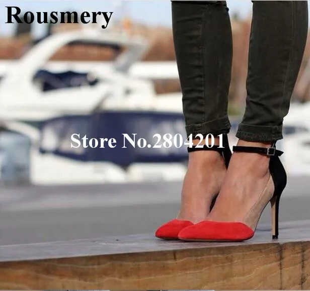 Rousmery Concise Stylish Office Shoes Women Sexy One Buckle Strap Shallow Pointed Toe High Heel 12 cm Banquet Dress Lady Pumps
Rousmery Concise Stylish Office Shoes Women Sexy One Buckle Strap Shallow Pointed Toe High Heel 12 cm Banquet Dress Lady Pumps