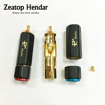 50Pcs High quality Gold Plated Brass Copper Pailiccs RCA Male Plug Jack Plug-in Locking Soldering Audio Connector
50Pcs High quality Gold Plated Brass Copper Pailiccs RCA Male Plug Jack Plug-in Locking Soldering Audio Connector