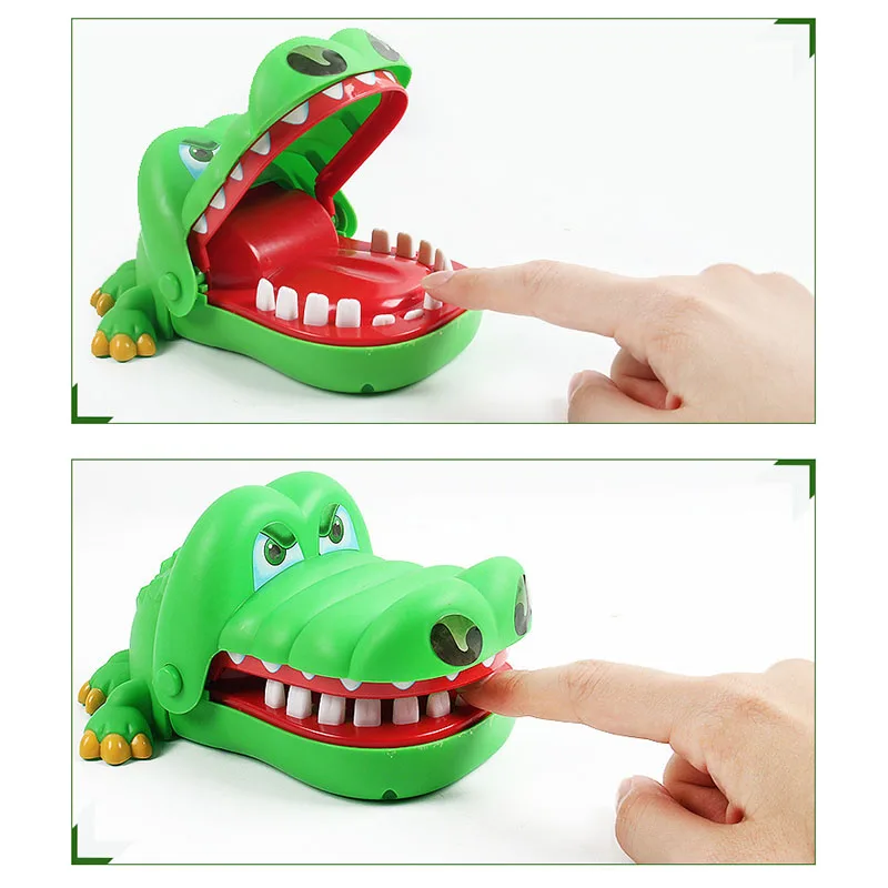 Фото Mouth Dentist Toy Large Crocodile Jokes Bite Finger Pulling Teeth Bar Games Kids Funny For Children Birthday Christmas Gift | Игрушки и