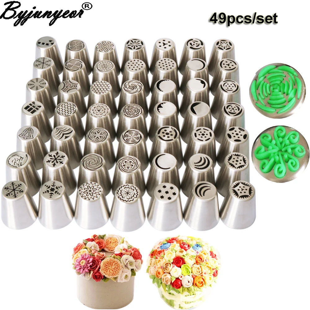 49PCS/set Russian Tulip Icing Piping Nozzles Christmas Pastry Tips Cake Decorating Desser Baking Tools CS033
49PCS/set Russian Tulip Icing Piping Nozzles Christmas Pastry Tips Cake Decorating Desser Baking Tools CS033