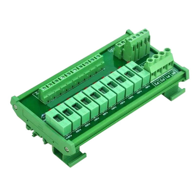 DIN Rail Mount 10 Position Power Distribution Fuse Module Board, For AC/DC 5~48V. Fuse power breakout board
DIN Rail Mount 10 Position Power Distribution Fuse Module Board, For AC/DC 5~48V. Fuse power breakout board