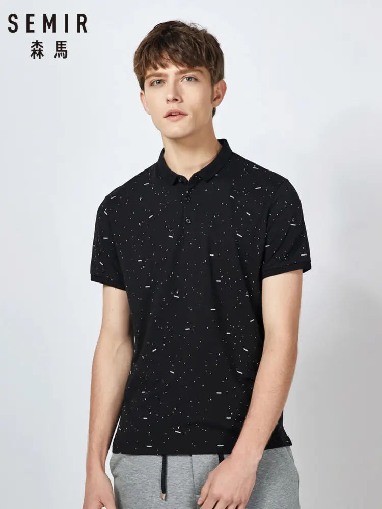 SEMIR Polo shirt men summer short-sleeve polo shirt 2019 new Korean version trend printing student casual shirt
SEMIR Polo shirt men summer short-sleeve polo shirt 2019 new Korean version trend printing student casual shirt