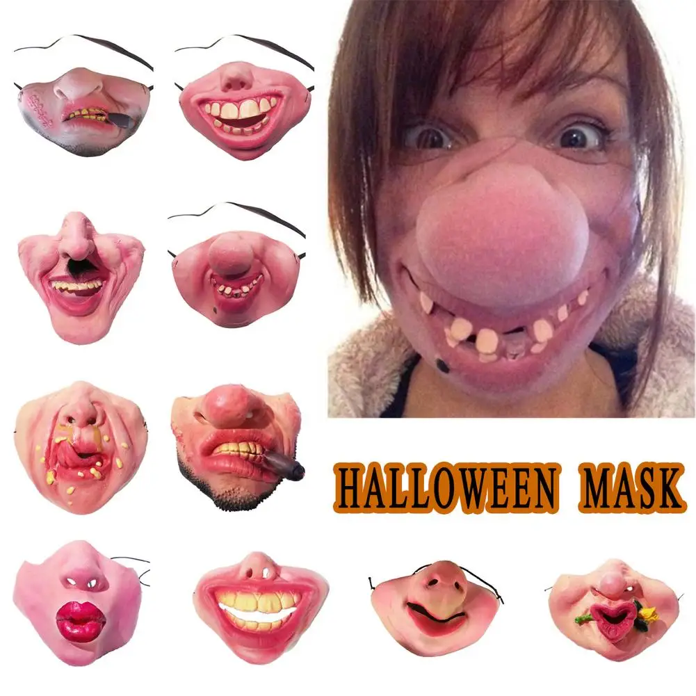 Funny Halloween Mask Adult Party Airsoft Masks Latex Clown Role Playing Half Face Scary Mascaras Cosplay Half Horrible Masker
Funny Halloween Mask Adult Party Airsoft Masks Latex Clown Role Playing Half Face Scary Mascaras Cosplay Half Horrible Masker