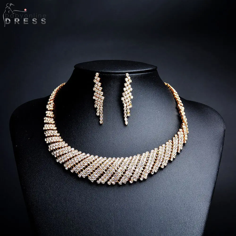 Best Luxury Gold Color Jewelry Set For Women Fashion Necklace And Stud Earring Set For Engagement And Wedding
Best Luxury Gold Color Jewelry Set For Women Fashion Necklace And Stud Earring Set For Engagement And Wedding