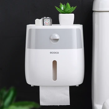 Creative function toilet paper holder Double layer Waterproof wall mount holder for paper towels convenient bathroom accessories
Creative function toilet paper holder Double layer Waterproof wall mount holder for paper towels convenient bathroom accessories