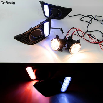 Car Flashing 1 Set 12V LED DRL Daytime Running Light Daylight Fog Lamp With turn Signal Lamp For Honda Jazz Fit 2014 2015 2016
Car Flashing 1 Set 12V LED DRL Daytime Running Light Daylight Fog Lamp With turn Signal Lamp For Honda Jazz Fit 2014 2015 2016