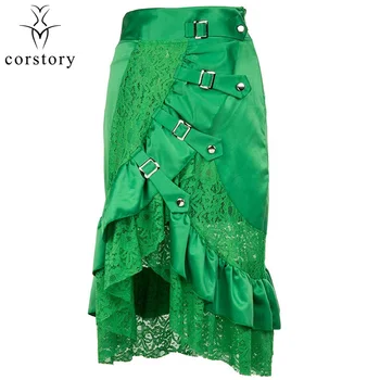 Corstory Vintage Plus Size 6XL Green Satin&Lace Punk Gothic Skirt Victorian Costume Steampunk Skirts For Women Matching Corset
Corstory Vintage Plus Size 6XL Green Satin&Lace Punk Gothic Skirt Victorian Costume Steampunk Skirts For Women Matching Corset