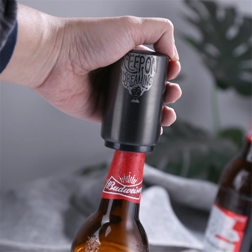 Stainless Steel Beer Bottle Opener Automatic Kitchen Accessories Beer Soda Cap Red Wine Bottle Opener Bar Supplies Kitchen Tool
Stainless Steel Beer Bottle Opener Automatic Kitchen Accessories Beer Soda Cap Red Wine Bottle Opener Bar Supplies Kitchen Tool