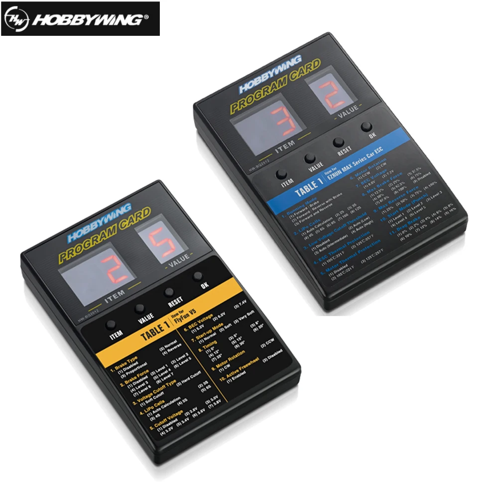 Original Hobbywing RC Car Program Card LED Program Box 2C Programm Card For XERUN / Flyfun Series Car Brushless ESC
Original Hobbywing RC Car Program Card LED Program Box 2C Programm Card For XERUN / Flyfun Series Car Brushless ESC