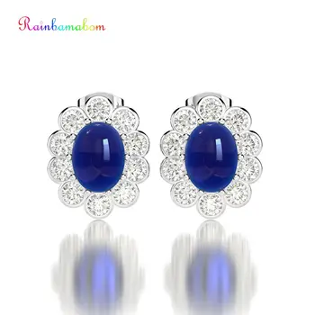 Rainbamabom Vintage 925 Sterling Silver Ruby Sapphire Gemstone Birthstone Diamonds Earrings Ear Studs Fine Jewelry Wholesale
Rainbamabom Vintage 925 Sterling Silver Ruby Sapphire Gemstone Birthstone Diamonds Earrings Ear Studs Fine Jewelry Wholesale
