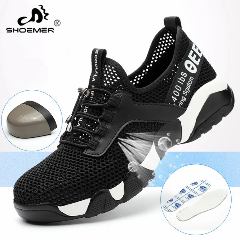 SHOEMER Men Steel Nose Safety Work Shoes grid Lightweight Breathable Reflective Casual Sneaker Prevent piercing Protective boots
SHOEMER Men Steel Nose Safety Work Shoes grid Lightweight Breathable Reflective Casual Sneaker Prevent piercing Protective boots