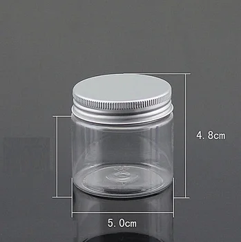 100pcs Wholesale plastic jar with aluminum lid blue/clear empty bottle Screw Cosmetic Containers 50ml Bead Cream Powder Jar
100pcs Wholesale plastic jar with aluminum lid blue/clear empty bottle Screw Cosmetic Containers 50ml Bead Cream Powder Jar