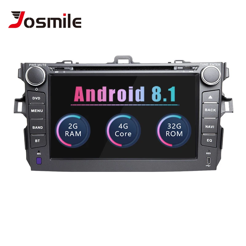 Josmile Car Multimedia Player 2 Din Android 8.1For Toyota Corolla 2007 2008 2009 2010 2011 AutoRadio Stereo GPS Navigation Wifi
Josmile Car Multimedia Player 2 Din Android 8.1For Toyota Corolla 2007 2008 2009 2010 2011 AutoRadio Stereo GPS Navigation Wifi