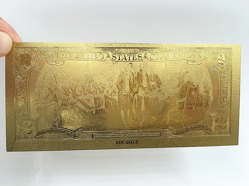 New Collection US 2 Dollar Gold Foil Plated Double Design America Banknote Gold Foil Plated Banknote/Paper Money
New Collection US 2 Dollar Gold Foil Plated Double Design America Banknote Gold Foil Plated Banknote/Paper Money