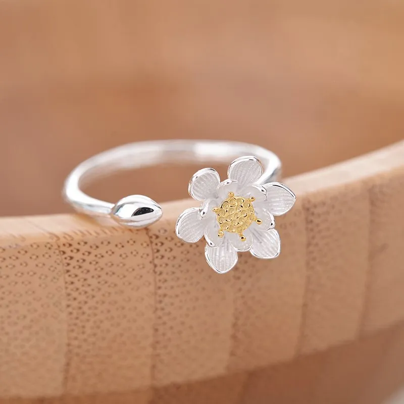 925 Silver Color Flower Ring Women 2018 Fashion Jewelry Ladies Party Ring Adjustable Rings Girls Finger Rings Aneis Feminino
925 Silver Color Flower Ring Women 2018 Fashion Jewelry Ladies Party Ring Adjustable Rings Girls Finger Rings Aneis Feminino