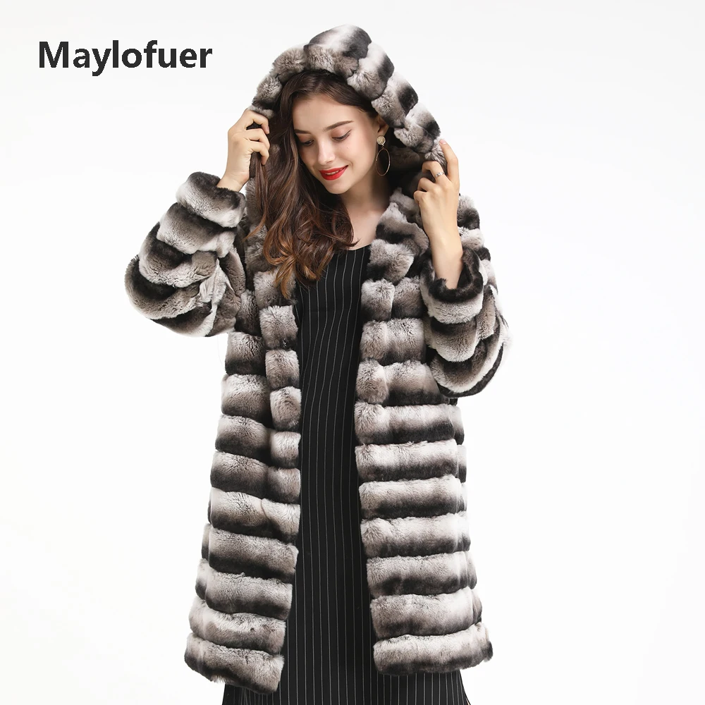 Maylofuer New Color Hooded Chinchilla Long Rex Rabbit Fur Coat Natural and Real Fur Jacket for Winter Female Ladies Overcoat
Maylofuer New Color Hooded Chinchilla Long Rex Rabbit Fur Coat Natural and Real Fur Jacket for Winter Female Ladies Overcoat