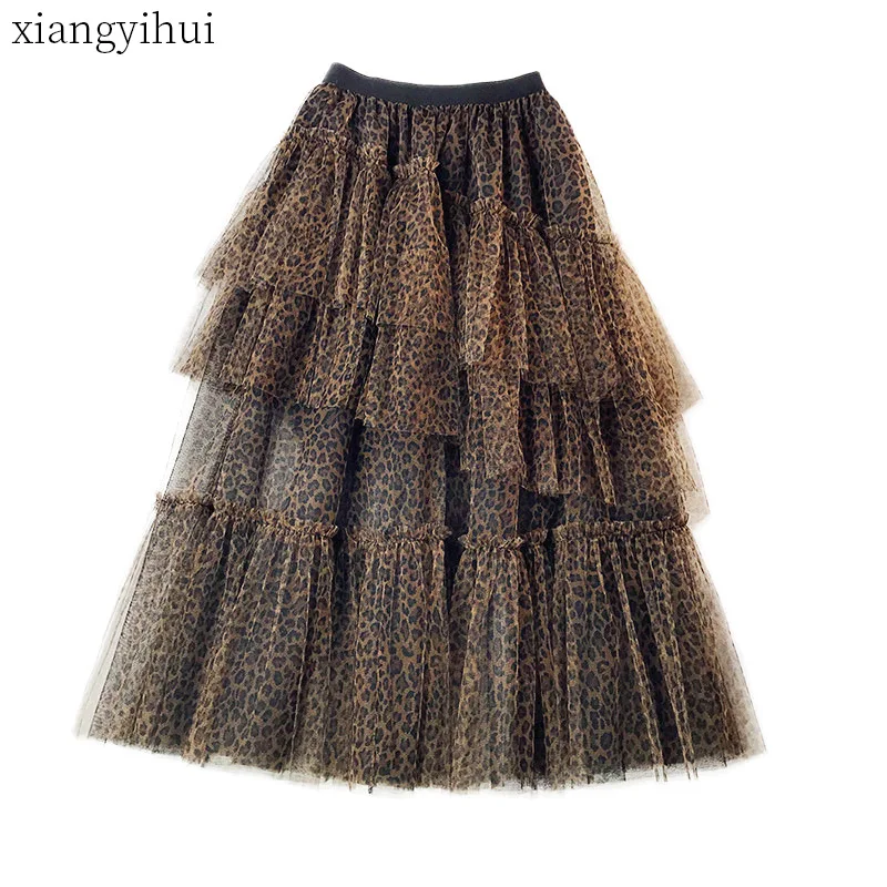 Fashion Vintage Ball Gown Women Black Polka Dot Mesh Long Skirt Tulle Female Casual Leopard High Waist Ruffles Skirts 2019 New
Fashion Vintage Ball Gown Women Black Polka Dot Mesh Long Skirt Tulle Female Casual Leopard High Waist Ruffles Skirts 2019 New