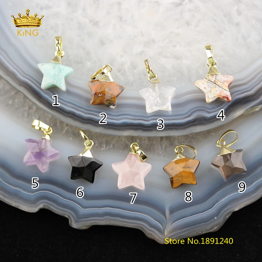 10pcs/lot 13mm Faceted Star Charms Healing Necklace Bulk,Natural Stones Plated Gold Caps Pendants Jewelry Crafts Earrings DSS92
10pcs/lot 13mm Faceted Star Charms Healing Necklace Bulk,Natural Stones Plated Gold Caps Pendants Jewelry Crafts Earrings DSS92