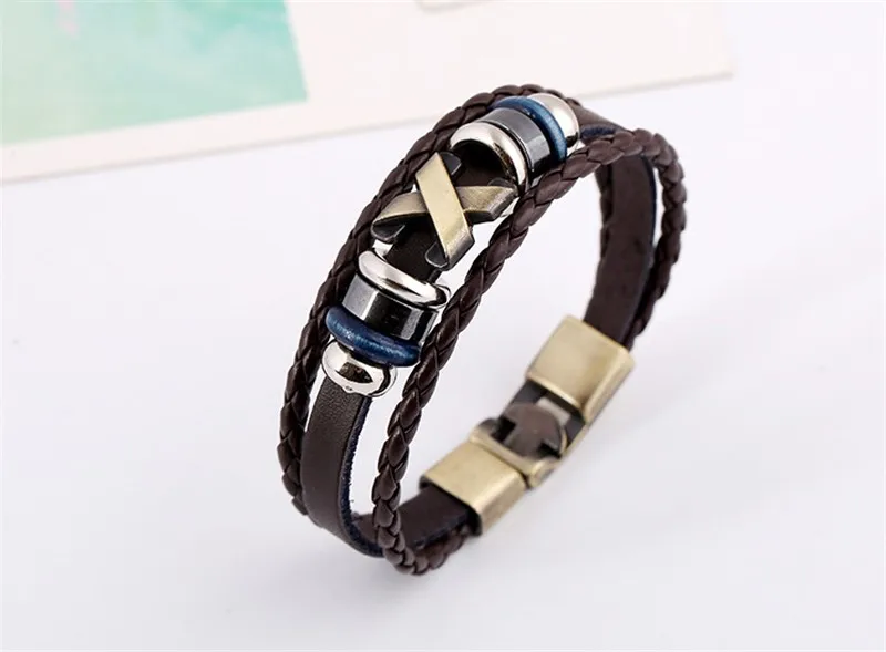 Punk Leather Bracelet 5