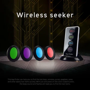 Remote Wireless LED Key Wallet Finder Receiver Lost Thing Alarm Locator Tracker 4 Receivers Key Finder Anti-lost Protector
Remote Wireless LED Key Wallet Finder Receiver Lost Thing Alarm Locator Tracker 4 Receivers Key Finder Anti-lost Protector