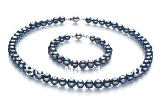 A0503 Jewelry 00136 SET 9-10MM TAHITIAN BLACK PERFECT ROUND AAA PEARL NECKLACE BRACELET (0430)
A0503 Jewelry 00136 SET 9-10MM TAHITIAN BLACK PERFECT ROUND AAA PEARL NECKLACE BRACELET (0430)