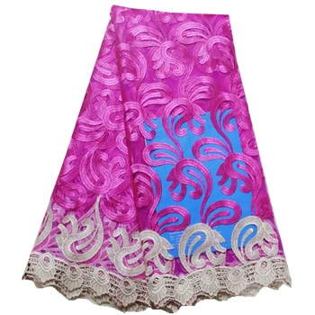High Quality African Lace Fabric French Net Embroidery Tulle Lace Fabric 5yard lFor Nigerian Wedding Party Dress! Wholesale!
High Quality African Lace Fabric French Net Embroidery Tulle Lace Fabric 5yard lFor Nigerian Wedding Party Dress! Wholesale!