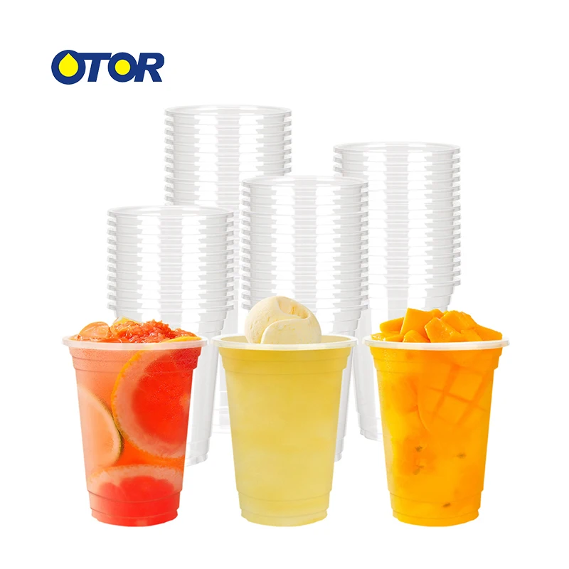 OTOR 100pcs Disposable Plastic Cups with Flat or Dome Lids for Juice Coffee Milky Tea Party Weddings supplies
OTOR 100pcs Disposable Plastic Cups with Flat or Dome Lids for Juice Coffee Milky Tea Party Weddings supplies