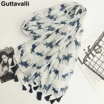 Guttavalli Women Christmas Elks Cotton Tassels Long Shawl Female Bohemia Deers Wraps Chevron Sunscreen Soft Animals Scarves
Guttavalli Women Christmas Elks Cotton Tassels Long Shawl Female Bohemia Deers Wraps Chevron Sunscreen Soft Animals Scarves